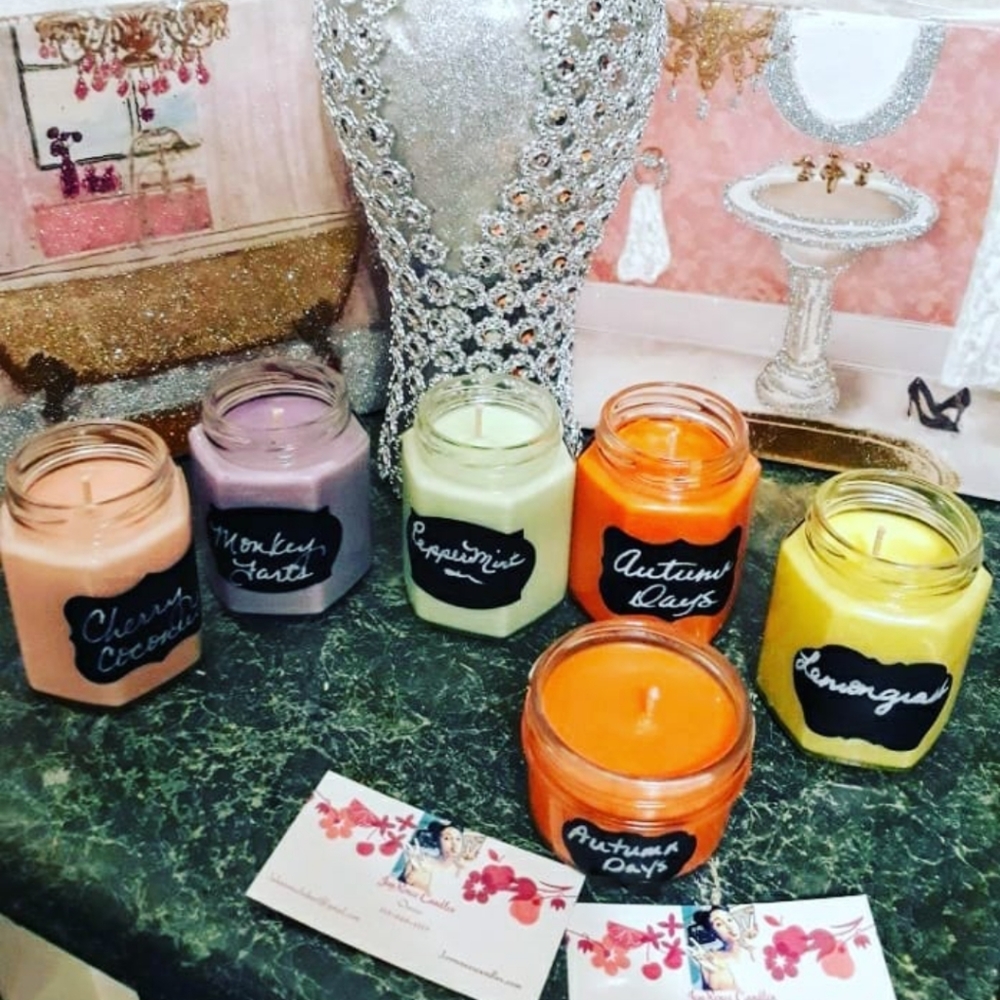 Handmade Soy Scented candles. 6oz shown